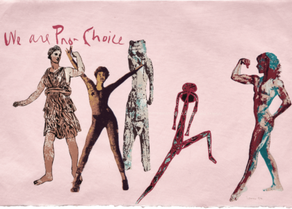 We Are Pro-Choice, de Nancy Spero (1992)